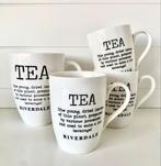 Riverdale thee , Tea gewone formaat, Ophalen of Verzenden, Zo goed als nieuw, Overige stijlen, Kop(pen) en/of Schotel(s)