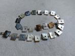 Vintage ketting met parelmoer, Ophalen of Verzenden, Zo goed als nieuw, Overige materialen