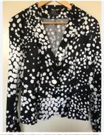 ML Collections prachtig zwart/wit stretch jasje 42 valt 40, Kleding | Dames, Maat 38/40 (M), Overige kleuren, ., Nieuw