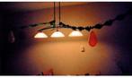 Bronskleurige lamp, Huis en Inrichting, Lampen | Hanglampen, Ophalen, Zo goed als nieuw, Glas, 50 tot 75 cm