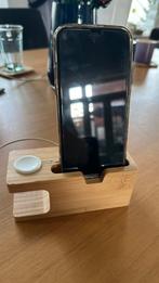 Bamboehouten telefoonhouder, Ophalen of Verzenden, Zo goed als nieuw, Auto