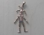 ZILVEREN HANGER: CLOWN/PIAS (BEWEGEND), Verzenden, Zilver, Hanger