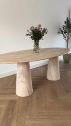 Travertin eettafel nieuw, Huis en Inrichting, Tafels | Eettafels, Vijf personen of meer, Rechthoekig, Nieuw, 200 cm of meer