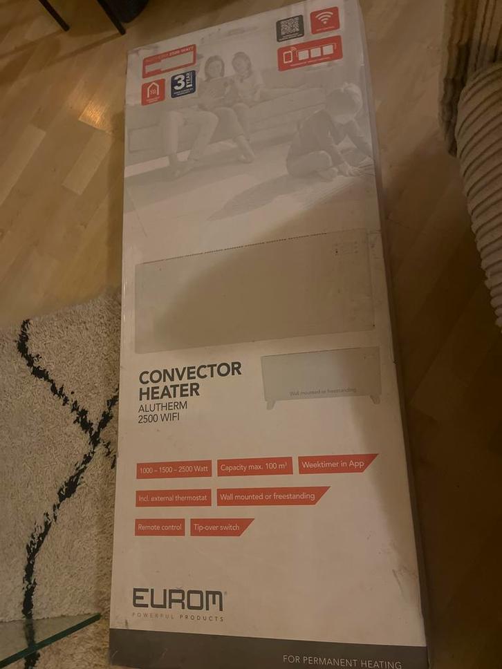 Elektrische Kachel - Eurom 2500 wifi - Nieuw in doos, Huis en Inrichting, Kachels, Nieuw, Vrijstaand, Overige soorten, Elektrisch