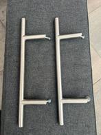 Rvs deurgrepen set, Ophalen of Verzenden, 80 tot 100 cm, Binnendeur, Minder dan 200 cm