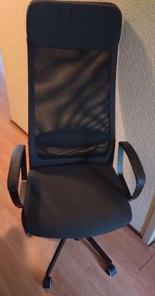 IKEA MARKUS Bureaustoel, Huis en Inrichting, Bureaustoelen, Gebruikt, Bureaustoel, Zwart, Ophalen