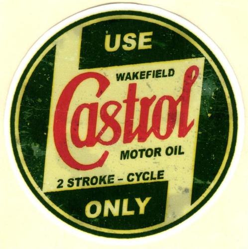 Castrol Motor Oil sticker #24, Motoren, Accessoires | Stickers, Verzenden
