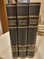 Statenbijbel. 3 delig. Met koperen sloten., Boeken, Ophalen of Verzenden, Gelezen, Christendom | Protestants