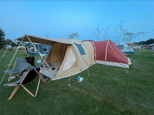 Mooie Karsten 300 opblaastent met luifels en slaapaanbouw, Caravans en Kamperen, Tenten, tot en met 6, Ophalen