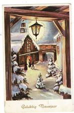 1Nieuwsjaars kaart H.NEUTEBOOM ALMELO + 1 Rekening 1924, Verzamelen, Verzenden, Zo goed als nieuw, Overige typen