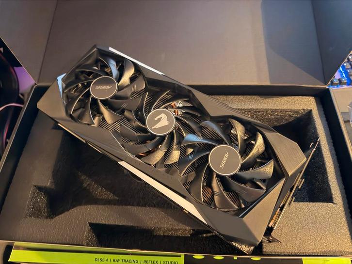 Aorus Geforce RTX 3060 Ti master 8G, Computers en Software, Videokaarten, Gebruikt, Nvidia, PCI-Express 4.0, GDDR6, HDMI, DisplayPort