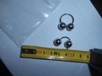 Piercing ringen  2 balletjes gewicht p.st. 10 gram, Verzenden, Nieuw, Staal, Overige typen