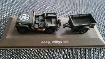 Jeep Willys MB met Aanhanger, 1:43 beschikbaar voor biedingen