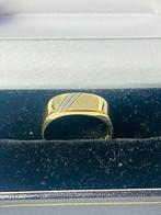 Gouden ring - zegel ring - 14 karaat, Ophalen of Verzenden, Zo goed als nieuw, Goud