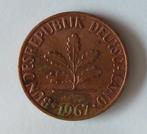 Duitsland 1967 munt,   pfennig, volgnr 87, Postzegels en Munten, Munten | Europa | Niet-Euromunten, Ophalen of Verzenden, Duitsland