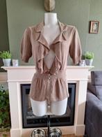 Luisa Cerano beige bruin vest vestje cardigan M 38 Gratis V., Kleding | Dames, Truien en Vesten, Maat 38/40 (M), Verzenden, Beige