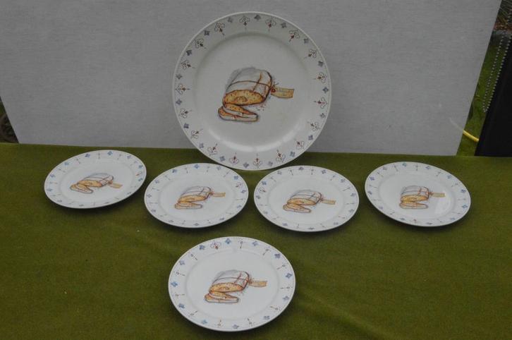 kerst Servies Jet ter Steege met Weinachtsstol / kerststol, Diversen, Kerst, Gebruikt, Ophalen of Verzenden