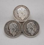 Zilveren Wilhelmina dubbeltjes broche nr.1355