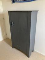 Stoere donkergrijze kast Wood, Huis en Inrichting, Ophalen, 100 tot 150 cm, 50 tot 100 cm, Grenenhout