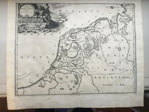 Nederland, Vroege middeleeuwen, Halma, 1725, Antiek en Kunst, Kunst | Etsen en Gravures, Verzenden