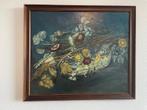 Schilderij met bloemen van M. Verheus, Antiek en Kunst, Kunst | Schilderijen | Klassiek, Ophalen