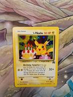 Birthday Pikachu Wotc Orginele Black Star Promo 24, Ophalen of Verzenden, Zo goed als nieuw, Losse kaart, Foil