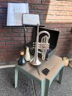 Bb Cornet merk" ANTOINE COURTOIS PARIS", Muziek en Instrumenten, Blaasinstrumenten | Trompetten, Ophalen, Zo goed als nieuw, Overige typen