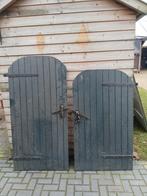 2 hardhouten deuren, staldeuren, loopdeur, Ophalen, Buitendeur, 200 tot 215 cm