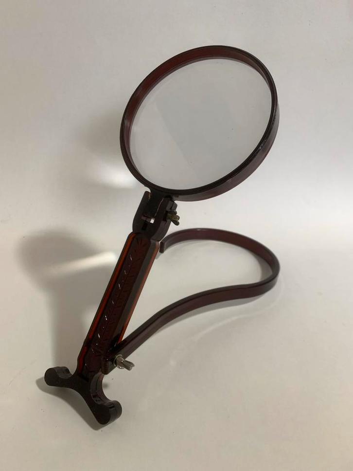 INOX leesloep met standaard loep borduren, Hobby en Vrije tijd, Borduren en Borduurmachines, Gebruikt, Overige typen, Handborduren