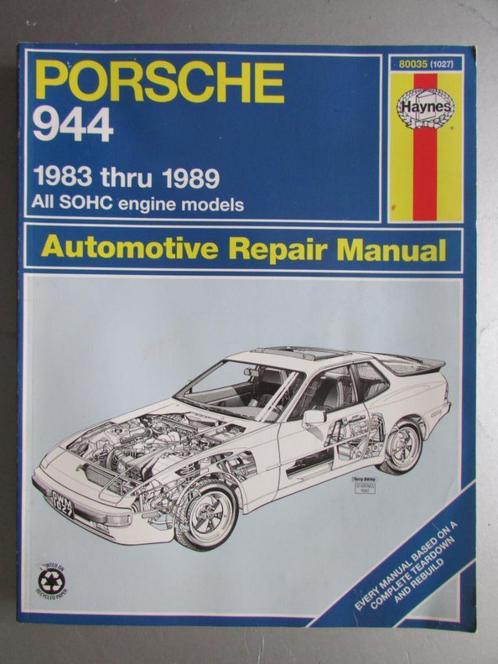 1990 Haynes PORSCHE 944 '83-'89 werkplaatsboek, Engels, Boeken, Auto's | Boeken, Gelezen, Porsche, Ophalen of Verzenden