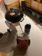 Weber 47cm bbq + brikettenstarter, Ophalen, Zo goed als nieuw