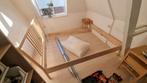 Gratis Ikea bedframe 160x200 - compleet met voetstuk, Huis en Inrichting, Slaapkamer | Bedden, Ophalen, Gebruikt, Beige, Tweepersoons