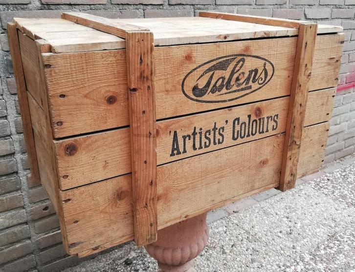 Kist. Talens Artists Colours. 76/46/46 cm., Huis en Inrichting, Woonaccessoires | Kisten, Zo goed als nieuw, Minder dan 50 cm