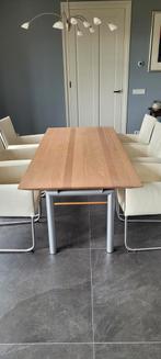 eiken eettafel 200 x 90, Huis en Inrichting, Tafels | Eettafels, Gebruikt, Ophalen of Verzenden