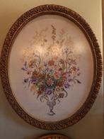 Geborduurd Bloemen Schilderij, Antiek en Kunst, Kunst | Schilderijen | Klassiek, Ophalen of Verzenden