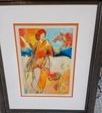 EA zeefdruk Arthur Bernard standing alone in lijst, Antiek en Kunst, Kunst | Litho's en Zeefdrukken, Ophalen