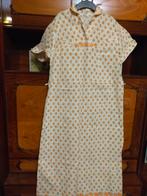 RETRO NACHTJAPON JURK PYJAMA VINTAGE ORANJE KATOEN 70 80, Ophalen of Verzenden, Dames, Vintage