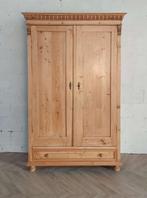 Landelijke klassieke linnenkast, tweedeurskast, legkast, Ophalen of Verzenden
