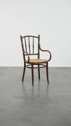 Leuke originele vintage Thonet bistro design stoel, Ophalen, Riet of Rotan, Gebruikt, Bruin