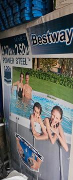 Zwembad Bestway Powersteel ovaal 4.27x2.50x1.00, Tuin en Terras, Zwembaden, Ophalen, 200 tot 300 cm, 80 tot 120 cm, Zo goed als nieuw