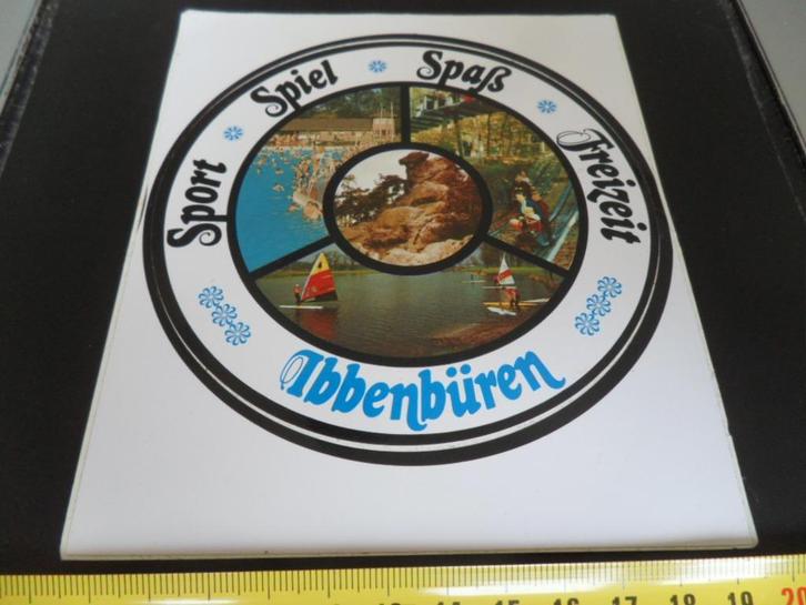 sticker Duitsland Ibbenbüren Sport Spiel Spaß Freizeit, Verzamelen, Stickers, Zo goed als nieuw, Bedrijf of Vereniging, Ophalen