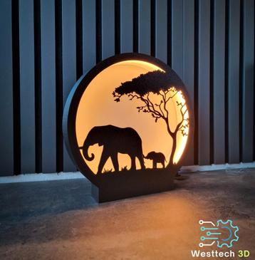 Olifant Lamp - Sfeervolle Verlichting beschikbaar voor biedingen