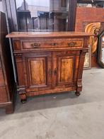 Antiek noten fineer dressoir/commode met lade, Ophalen of Verzenden, D, D, D