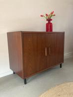Midcentury vintage teak kastje, Huis en Inrichting, Kasten | Ladekasten, Ophalen, Gebruikt, 1 of 2 laden, 50 tot 100 cm