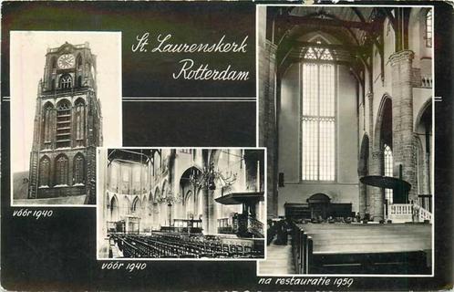 (380-860-019) Rotterdam St Laurenskerk, Verzamelen, Ansichtkaarten | Nederland, Zuid-Holland, Verzenden