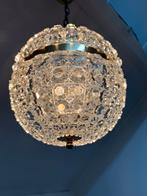 Vintage glazen hanglamp Kroonluchter van Sölken jaren 60 70, Ophalen, Zo goed als nieuw, Glas