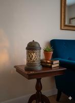 Marokkaanse messing tafellamp. Handgemaakte filigraan vintag, Ophalen of Verzenden, 25 tot 50 cm, Rond, 50 tot 100 cm