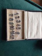 Zilveren Tafelnummers Set 1-12 art deco, Ophalen of Verzenden