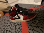 Jordan 1 Mid Chicago black top Nike, Zwart, Zo goed als nieuw, Nike Jordan, Verzenden