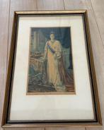 Staatsieportret Kroning Koningin Wilhelmina, Verzamelen, Koninklijk Huis en Royalty, Ophalen, Gebruikt, Nederland, Kaart, Foto of Prent